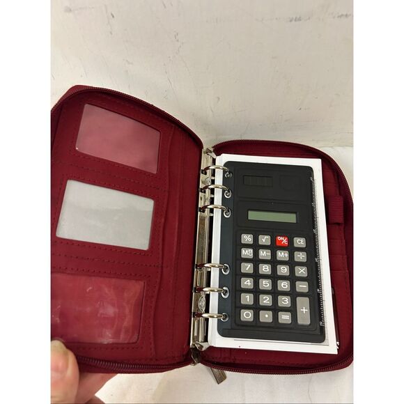 Day planner organizer journal book 8"x6"Red zipper - Picture 3 of 8